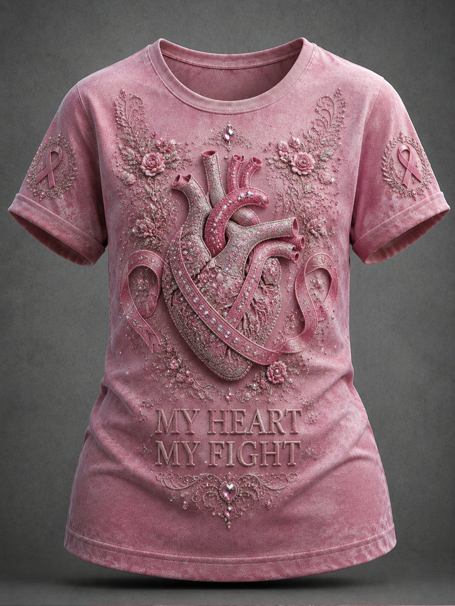 Frauen Rosa Power Motivation T-Shirt