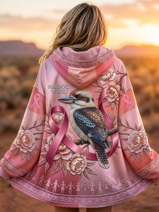 Frauen Brustkrebs Bewusstsein Australien Reiß verschluss Hoodie