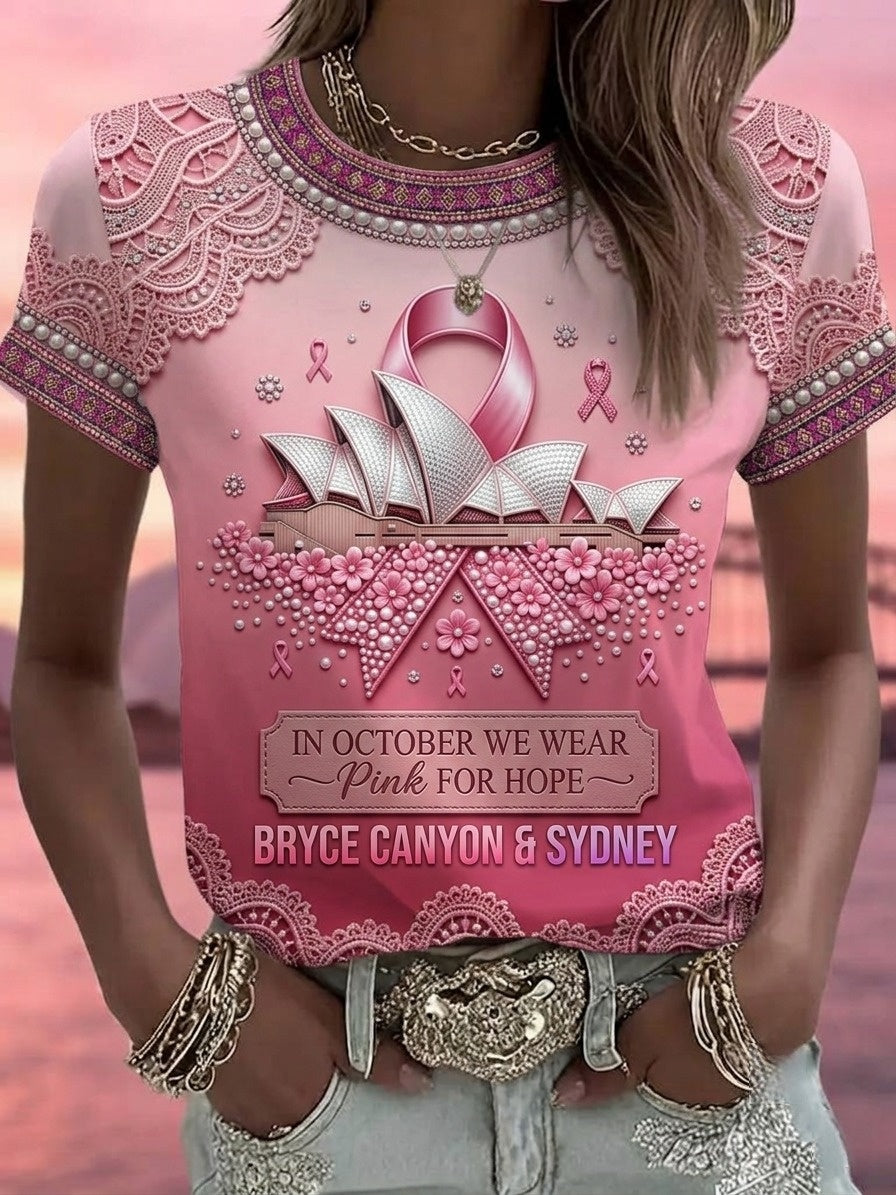 Frauen Brustkrebs Bewusstsein Australien T-Shirt