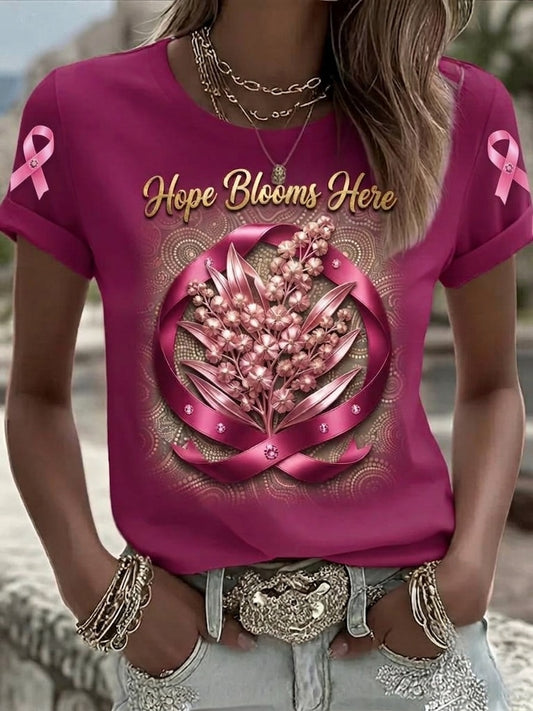 Australisches T-Shirt zur Brustkrebsaufklärung bei Frauen