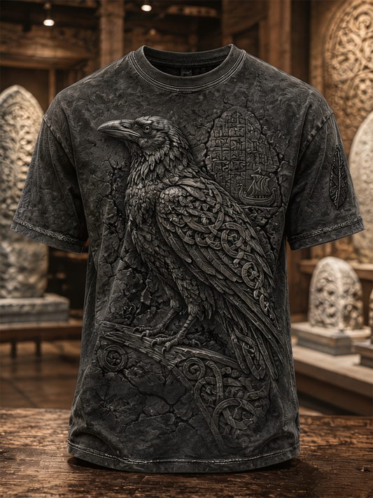 Herren-T-Shirt mit dänischen Wikingern und kurzen Ärmeln