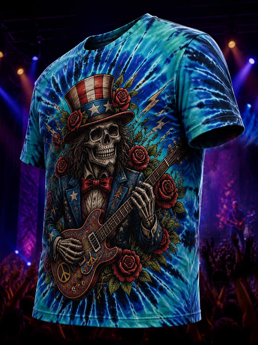 Psychedelic Rock Grateful Dead Printed T-Shirt für Männer