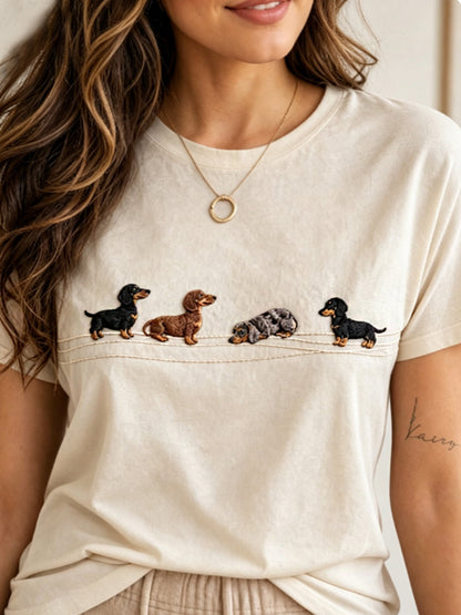 Kurzarm-T-Shirt für Damen