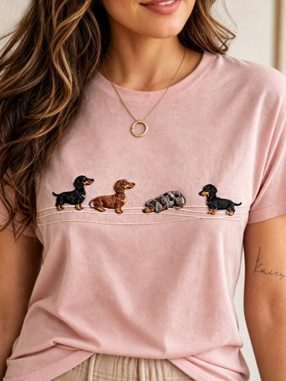 Kurzarm-T-Shirt für Damen