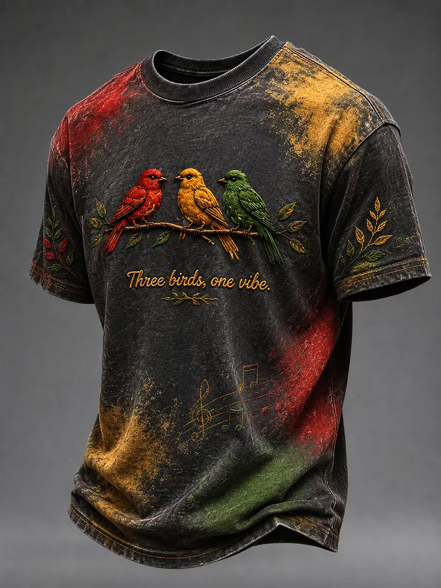 Retro Reggae Musik Liebhaber künstlerisch lässig T-Shirt