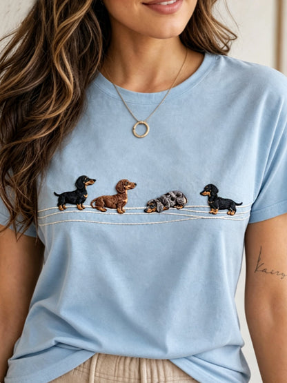 Kurzarm-T-Shirt für Damen