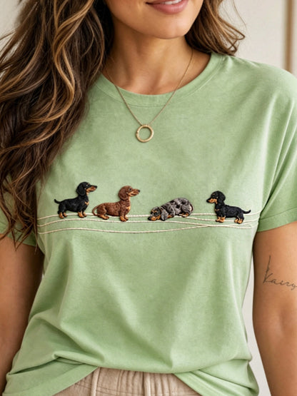 Kurzarm-T-Shirt für Damen