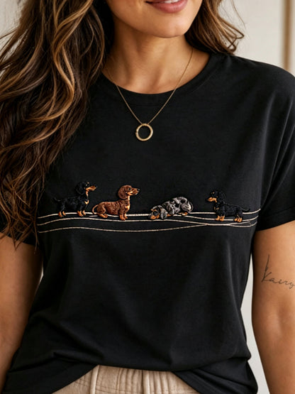 Kurzarm-T-Shirt für Damen