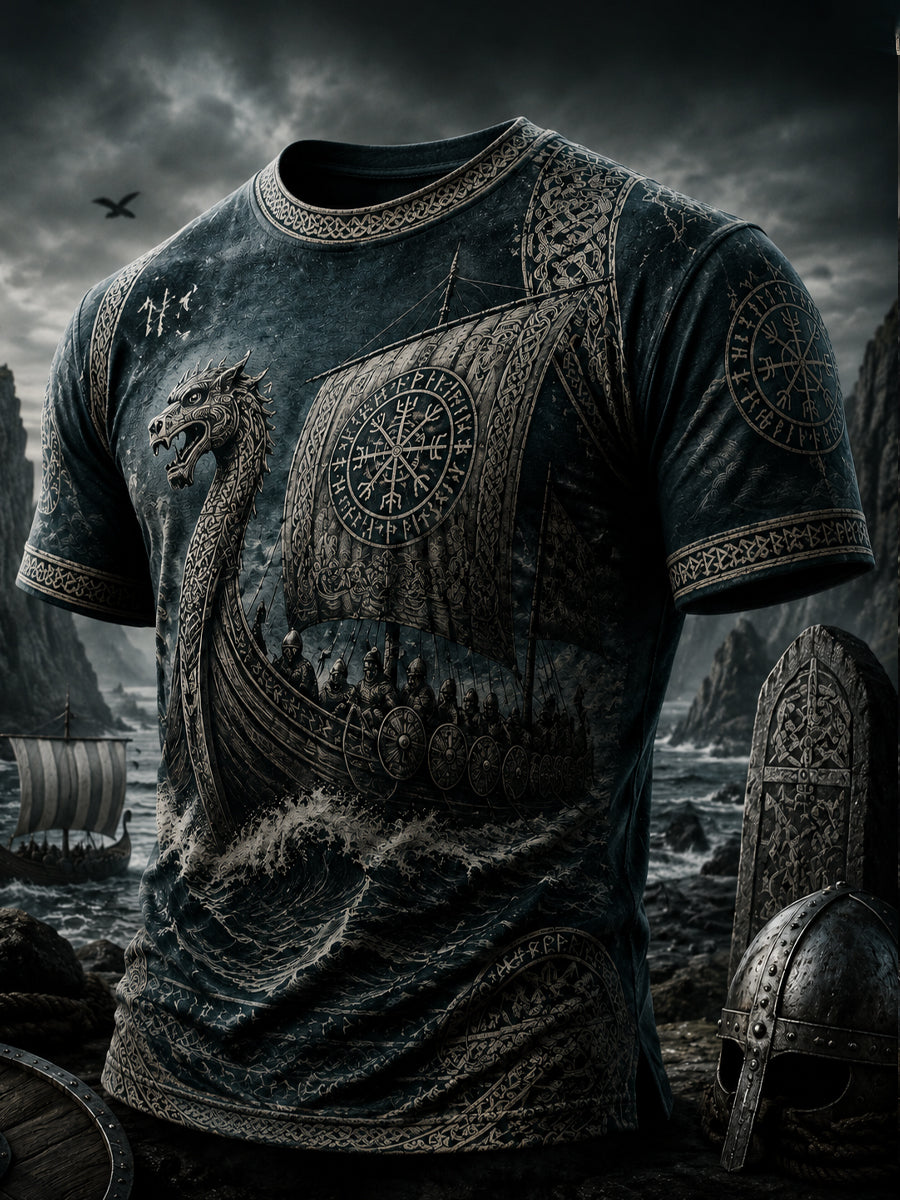 Herren-Vikingert-Shirt mit Druck