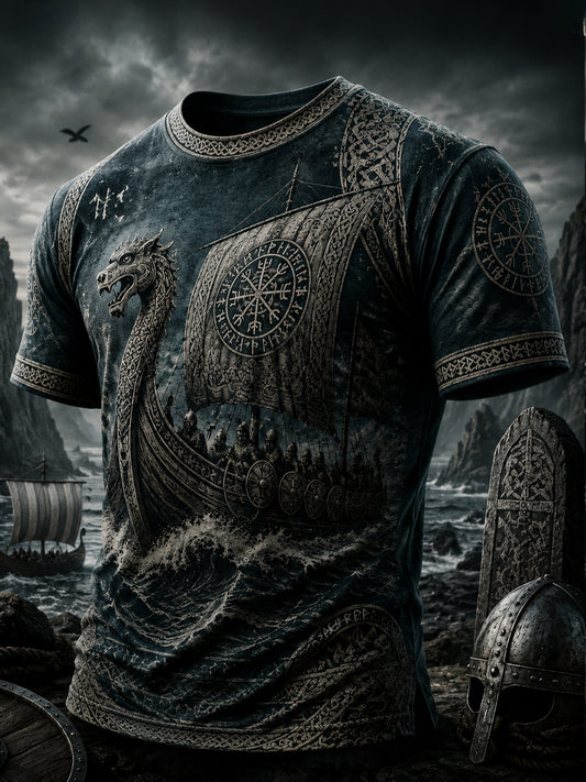Herren-Vikingert-Shirt mit Druck