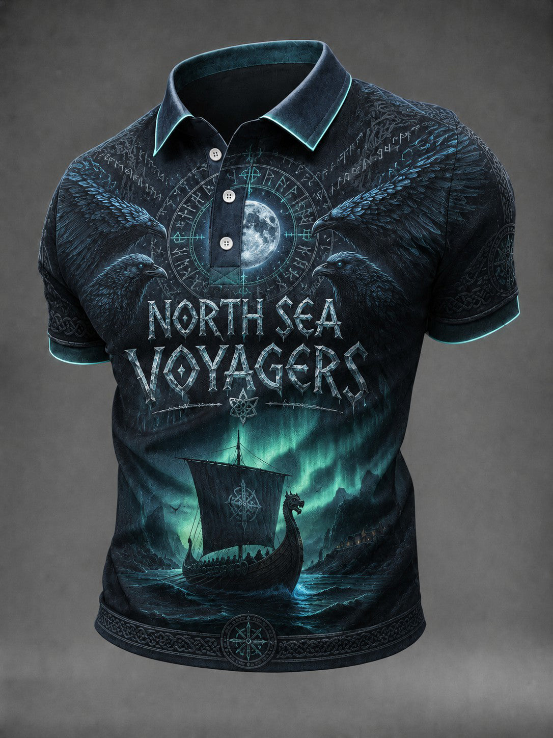 Bedrucktes Herrenhemd North Sea Voyagers