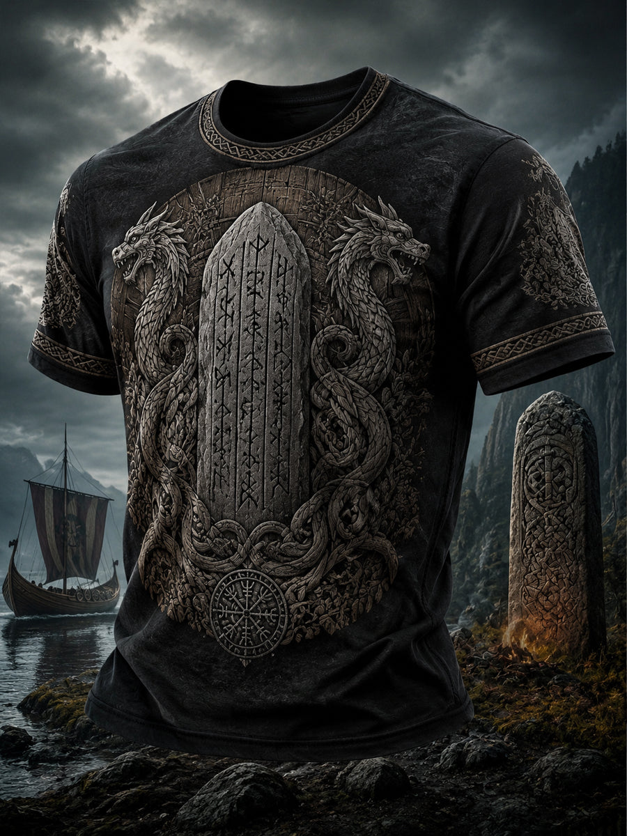 Herren-Vikingert-Shirt mit Druck