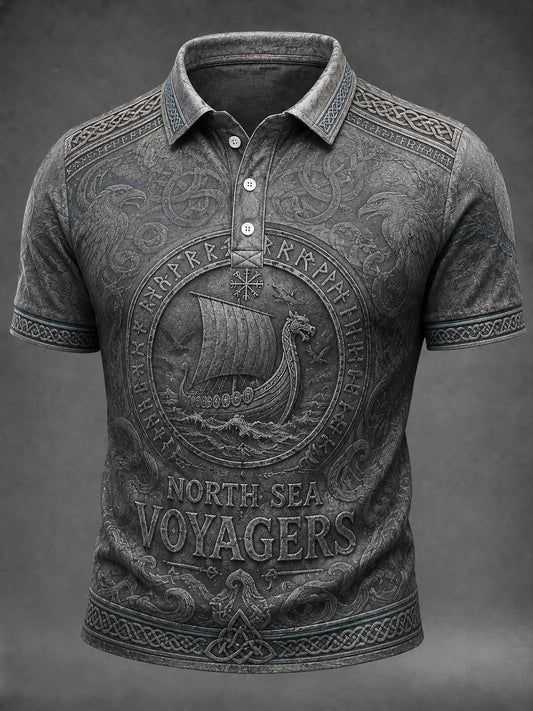 Bedrucktes Herrenhemd North Sea Voyagers