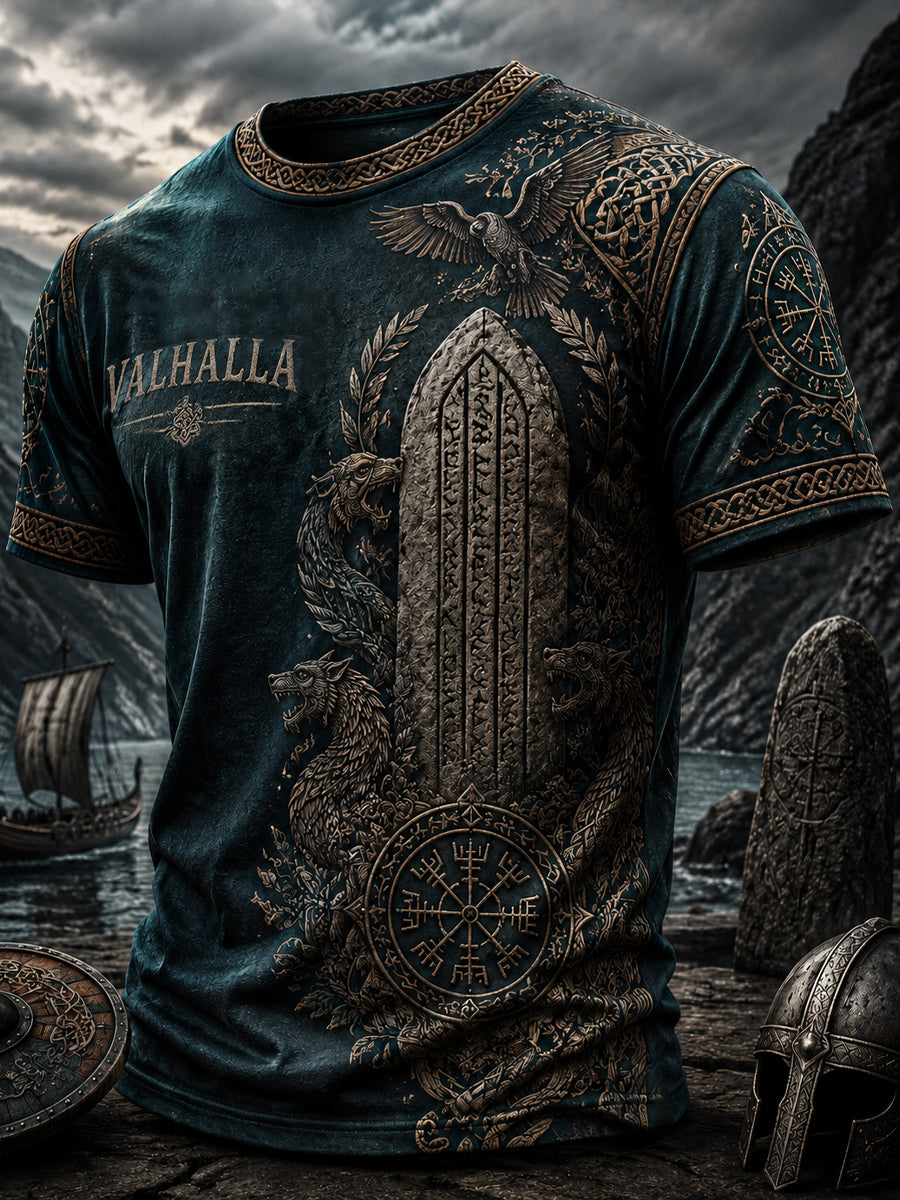 Herren-Vikingert-Shirt mit Druck