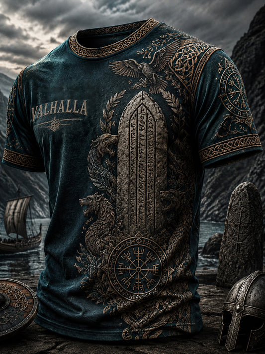 Herren-Vikingert-Shirt mit Druck