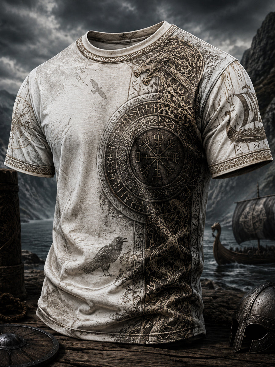 Herren-Vikingert-Shirt mit Druck