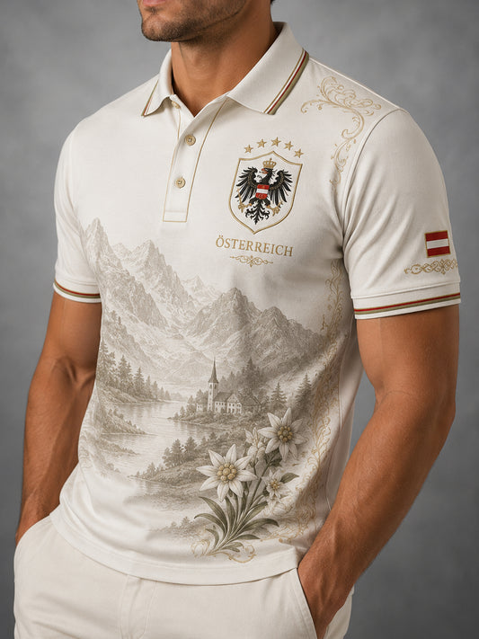 Herren österreich ische Natur landschaft Kultur element Kunstdruck Polos hirt