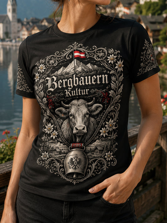 Frauen Österreich isches Land Kultur Kunstdruck T-Shirt