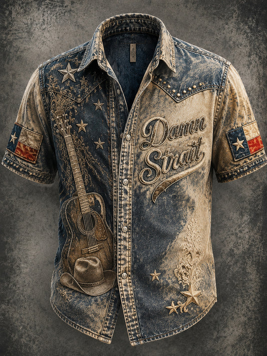 Herren Western Spirit Casual Button Shirt