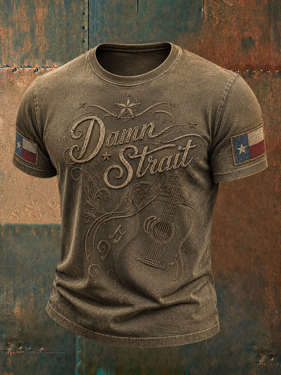 Männer Country Musik inspiriert Retro T-Shirt