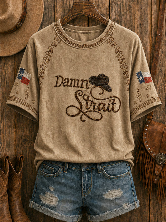Rustikales T-Shirt im Country-Stil für Frauen