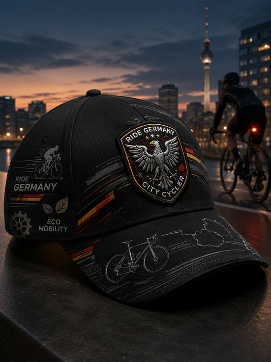 Herrenmütze mit umweltfreundlichem Fahrrad-Design