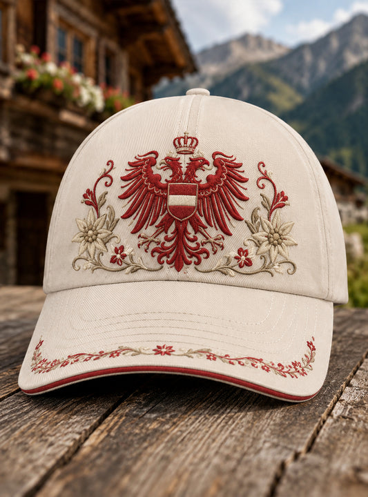 Unisex-Kunstdruck im österreichischen Landhausstil, lässiger Hut
