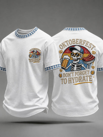 Herren-Oktoberfest-Print-Lässig-T-Shirt