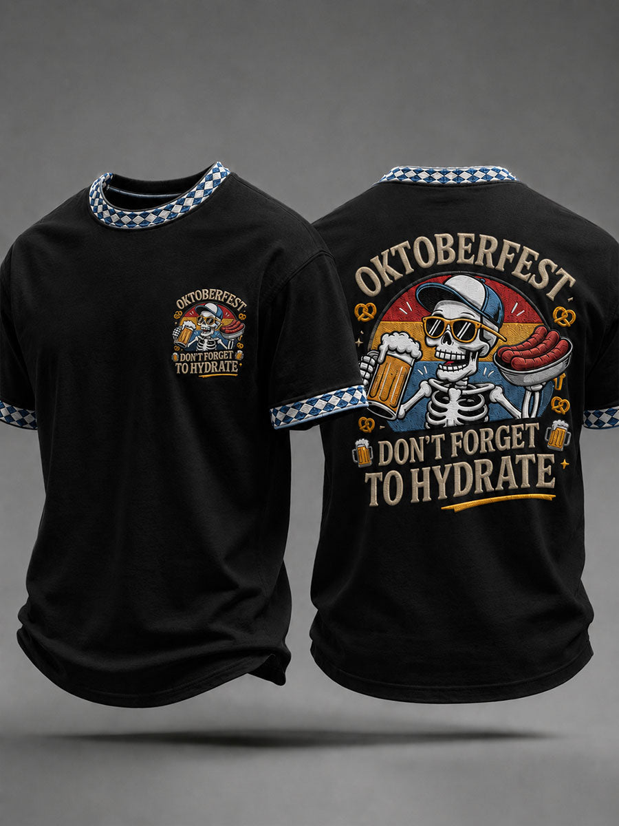Herren-Oktoberfest-Print-Lässig-T-Shirt