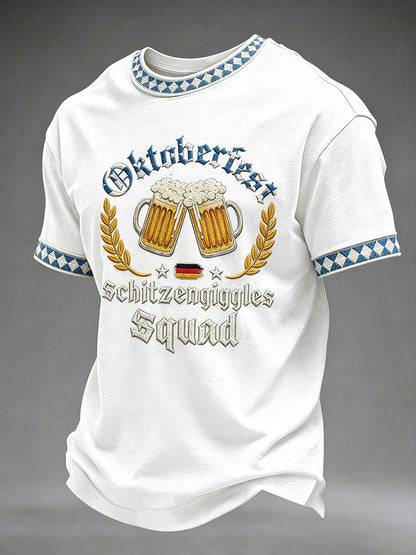 Herren-Oktoberfest-Print-Lässig-T-Shirt
