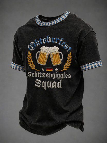 Herren-Oktoberfest-Print-Lässig-T-Shirt