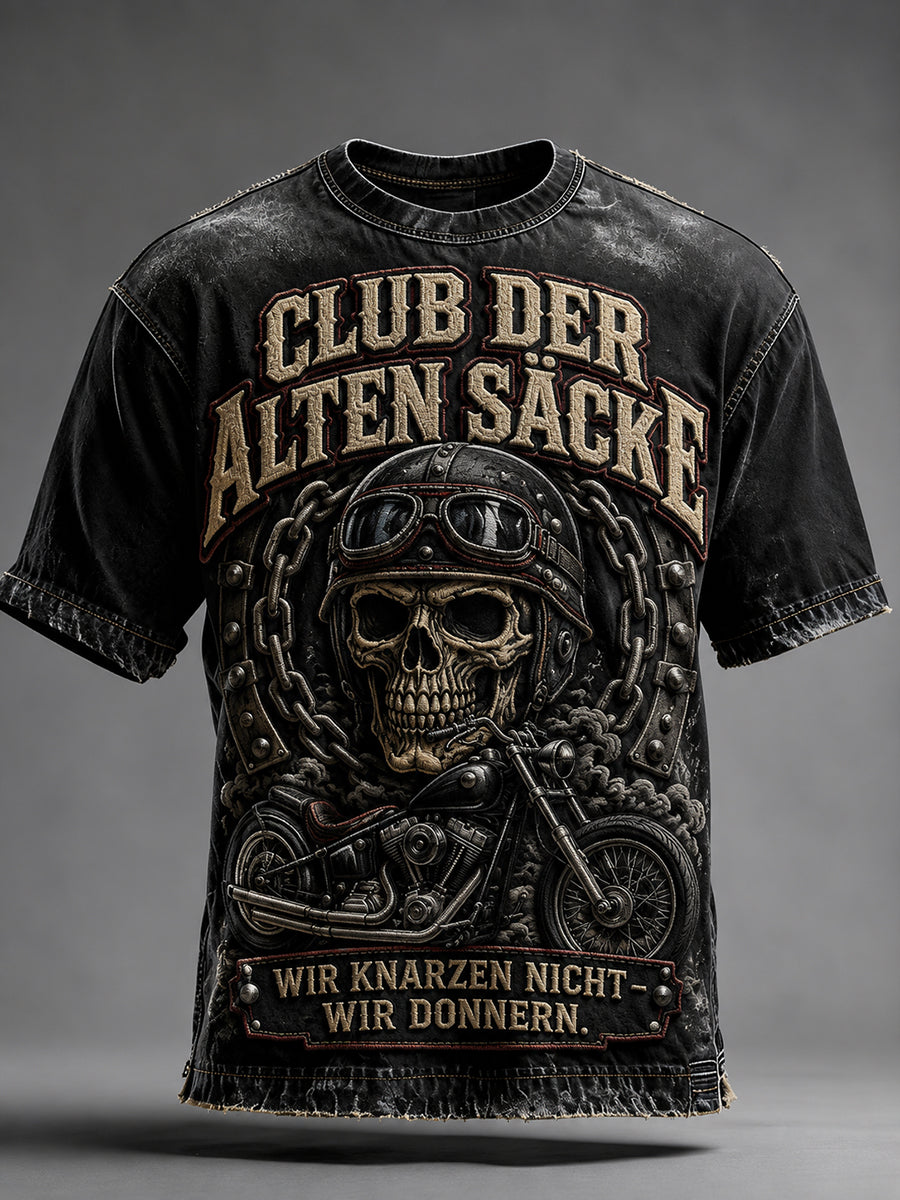 Lustiges Freizeit-T-Shirt für Herren mit Slogan-Print