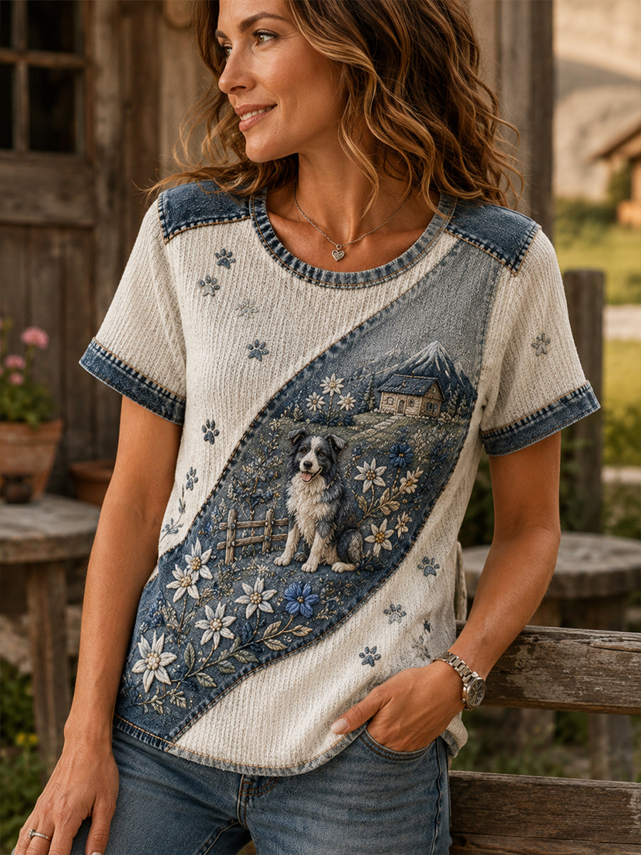 T-Shirt mit Kunstdruck zur österreichischen Frauenkultur