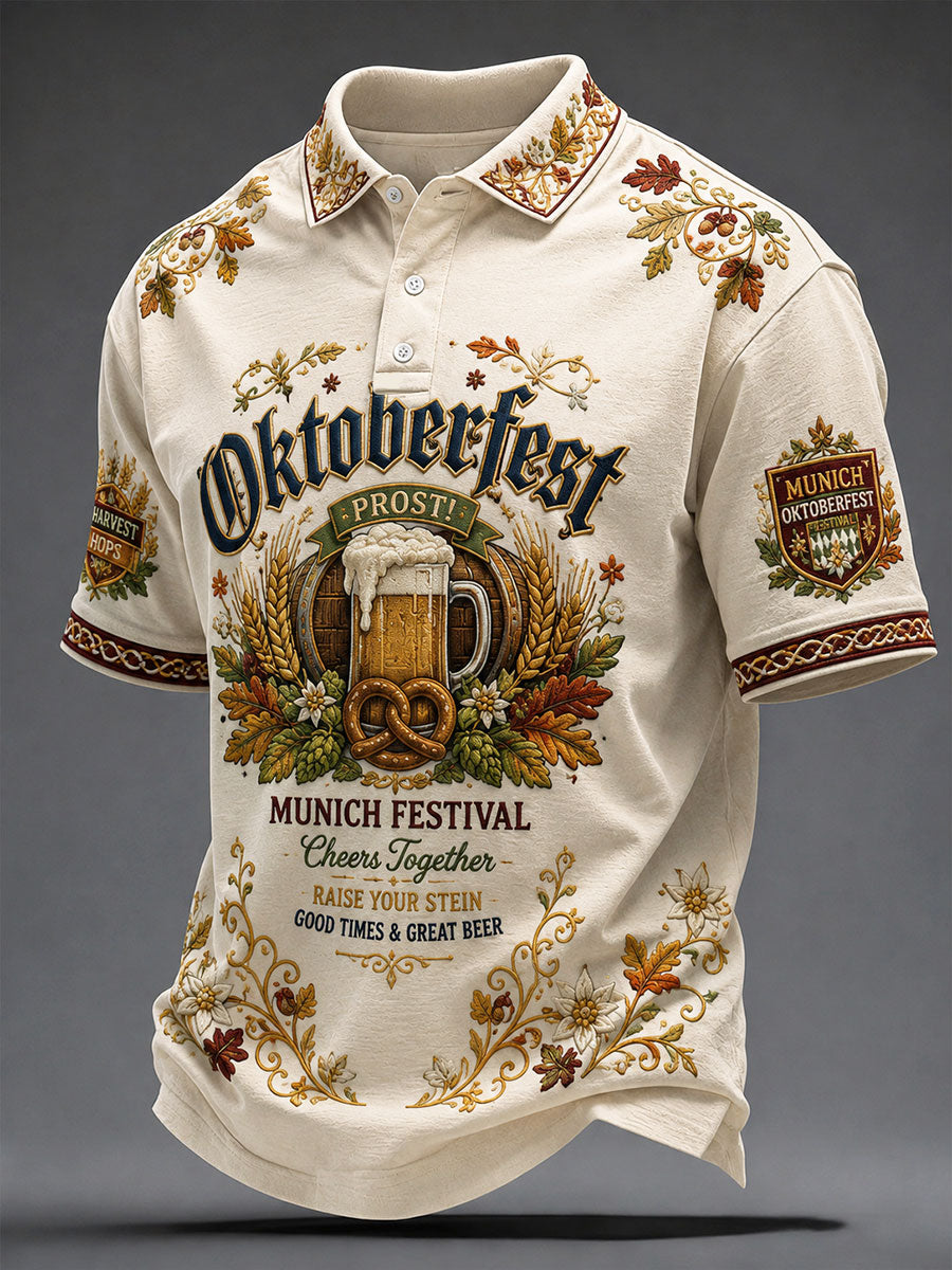 Men's Munich Oktoberfest Casual Polo Shirt