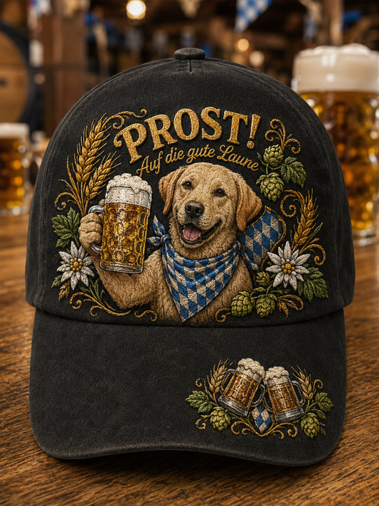 Unisex Lustiger Labrador Retriever Oktoberfest Prost! Hut