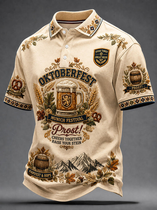 Men's Munich Oktoberfest Casual Polo Shirt
