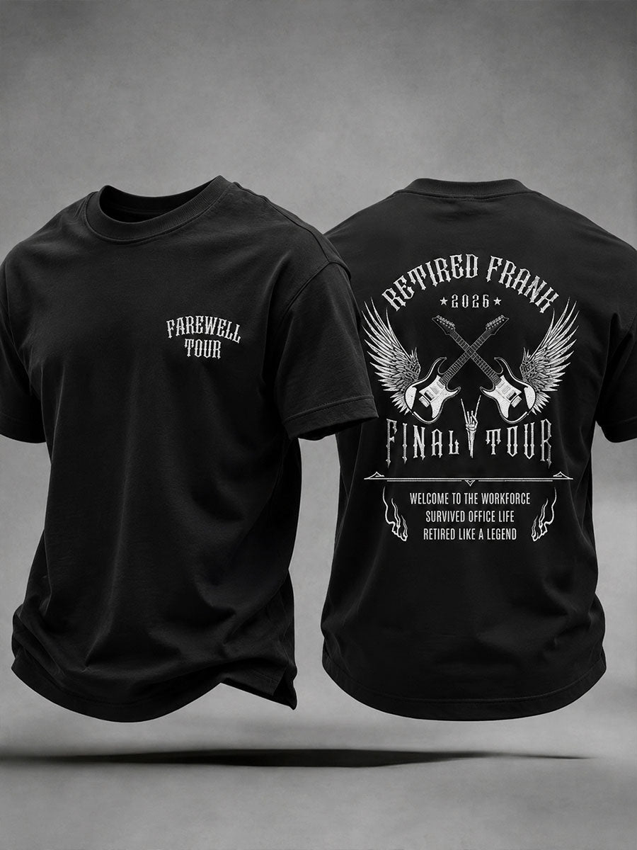 Abschiedstournee der Männer im Ruhestand – Musikthema – Lässiges Unisex-T-Shirt