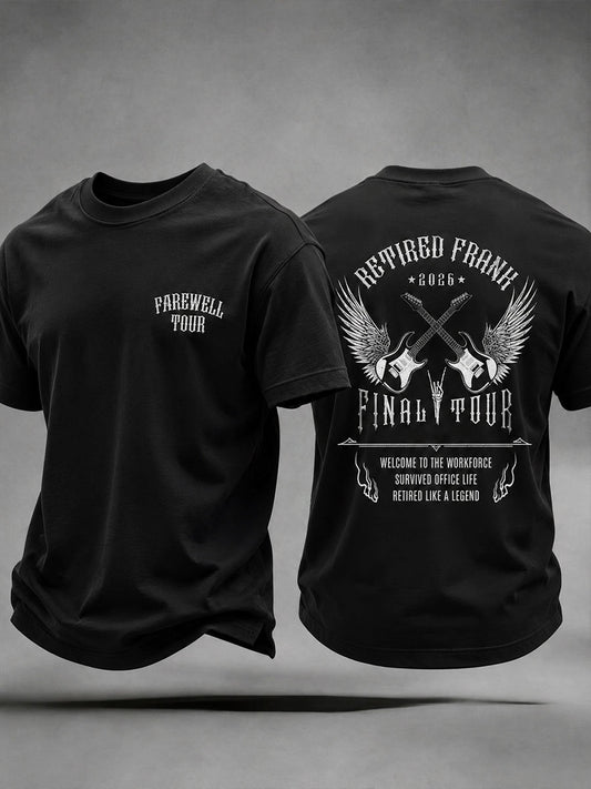 Abschiedstournee der Männer im Ruhestand – Musikthema – Lässiges Unisex-T-Shirt