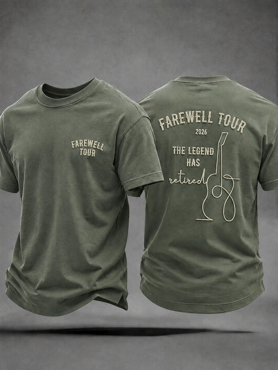 Abschiedstournee der Männer im Ruhestand – Musikthema – Lässiges Unisex-T-Shirt