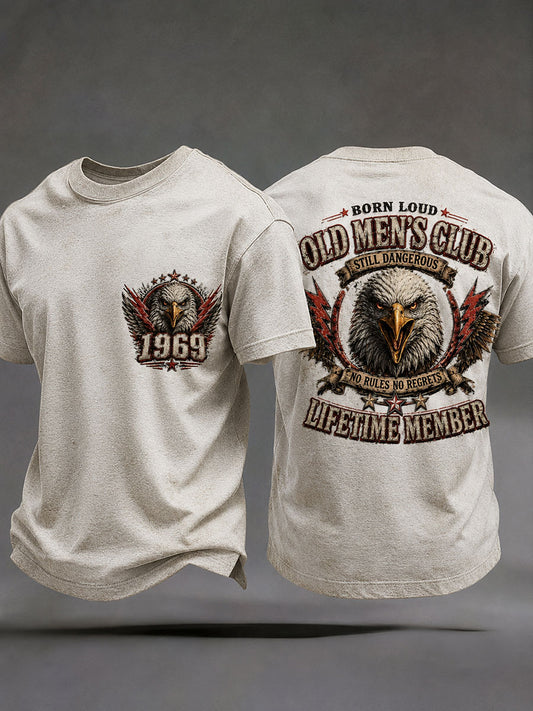 Herren-T-Shirts "Born Loud Old Man's Club"