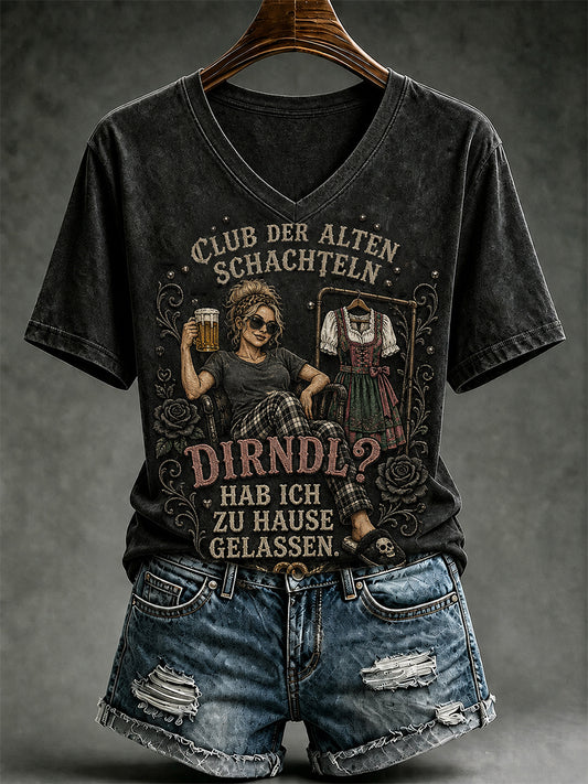 Frauen-T-Shirt mit witzigem Oktoberfest-Print