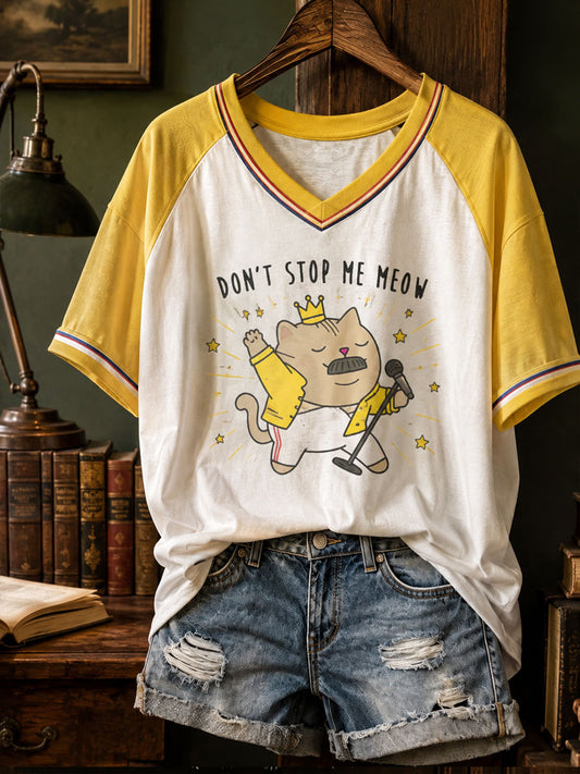 Damen-T-Shirt mit Kunstprint „UK Music Lover“
