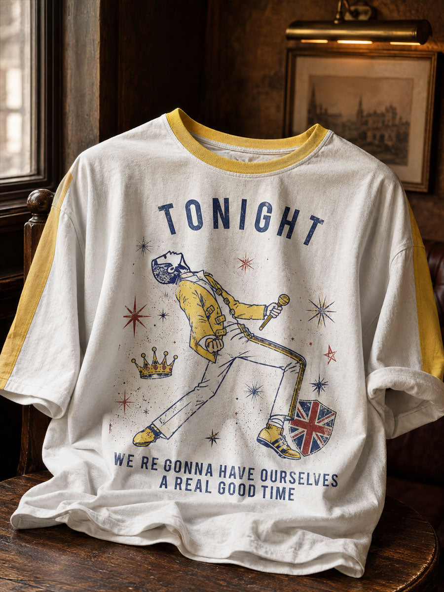 Unisex-T-Shirt mit Musikliebhaber-Design, gedruckt, aus Großbritannien