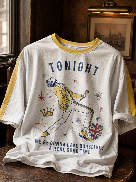 Unisex-T-Shirt mit Musikliebhaber-Design, gedruckt, aus Großbritannien