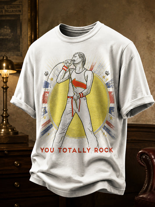 Unisex-T-Shirt mit Musikliebhaber-Design, gedruckt, aus Großbritannien