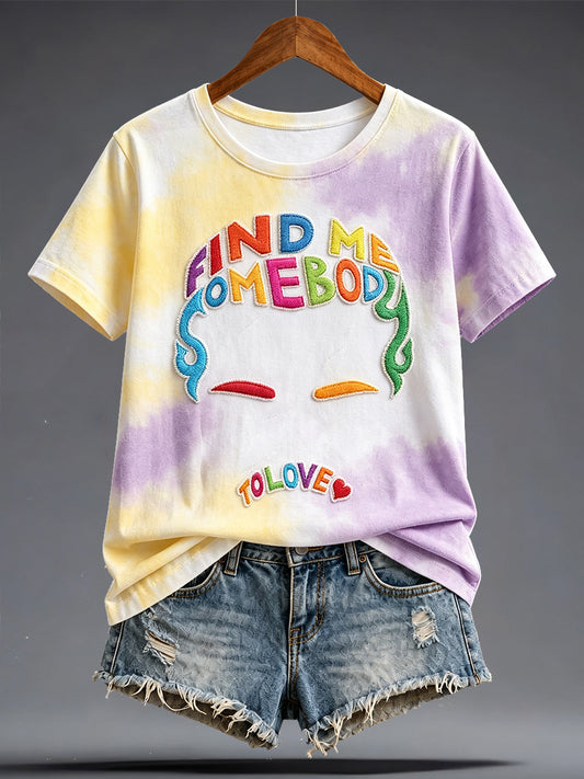 Damen-T-Shirt mit Kunstprint „UK Music Lover“