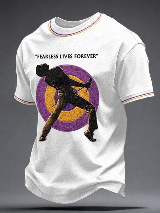 Herren-T-Shirt mit Kunstprint zum Thema britische Musik