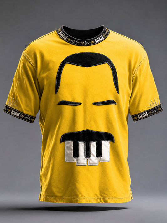 Herren-T-Shirt mit Kunstprint zum Thema britische Musik