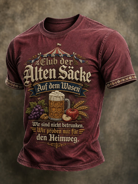 Herren-T-Shirt mit lustigem Slogan zum Cannstatter Volksfest