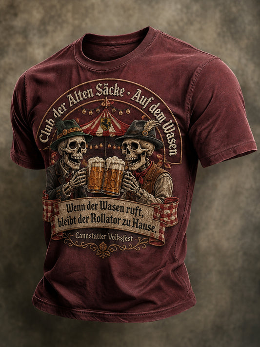 Herren-T-Shirt mit lustigem Slogan zum Cannstatter Volksfest